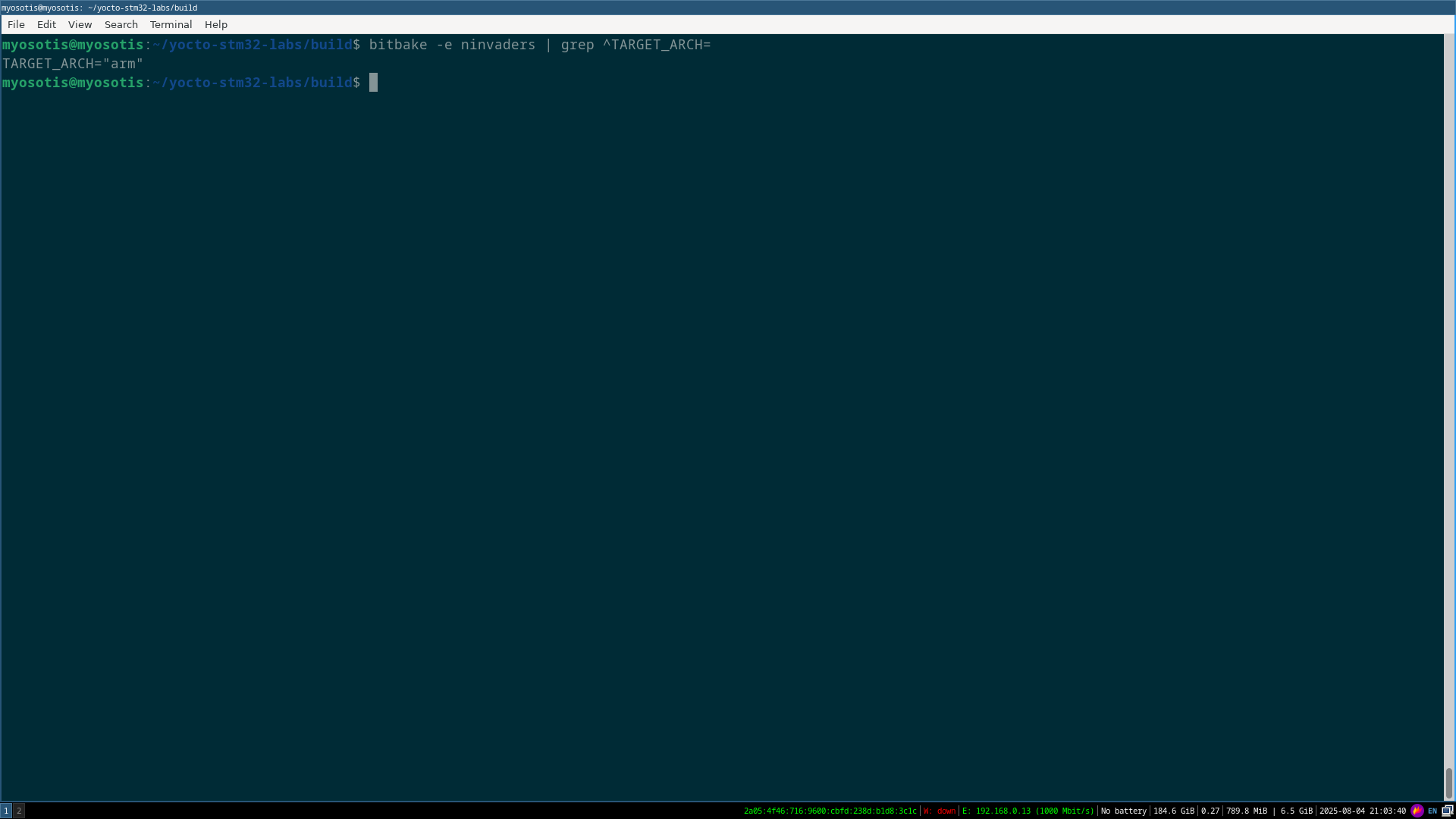 bitbake_Xcompiling_check